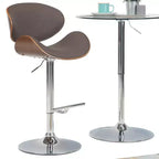 Tabouret de bar Avondale Bentwood à hauteur réglable et vérin à gaz - WyndenHall