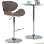 Tabouret de bar Avondale Bentwood à hauteur réglable et vérin à gaz - WyndenHall