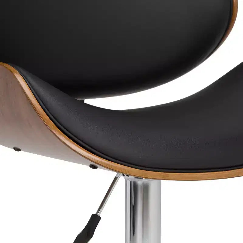 Tabouret de bar Avondale Bentwood à hauteur réglable et vérin à gaz - WyndenHall
