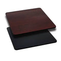 Flash Furniture Plateau de table carré de 36 po avec dessus réversible en stratifié