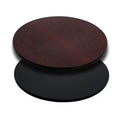 Dessus de table rond Flash Furniture de 30 po avec dessus stratifié réversible