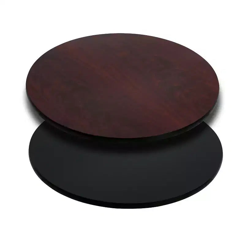Dessus de table rond Flash Furniture de 30 po avec dessus stratifié réversible