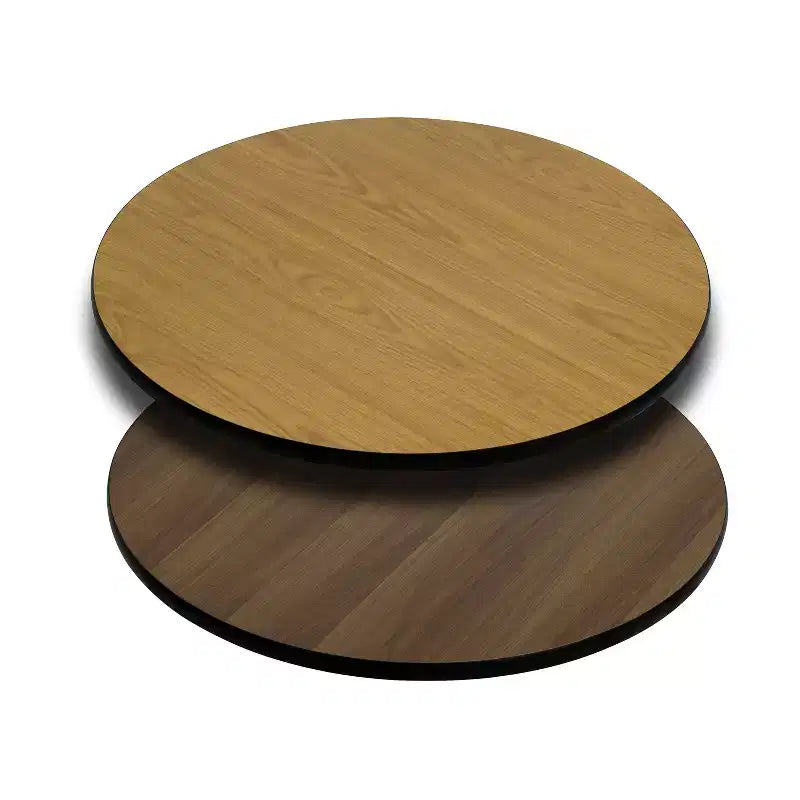 Dessus de table rond Flash Furniture de 30 po avec dessus stratifié réversible