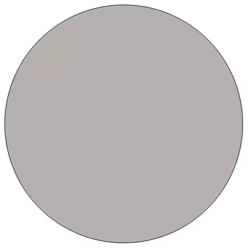Table d'activités ronde mobile Flash Furniture de 42 po en stratifié haute pression – Pieds réglables en hauteur standard