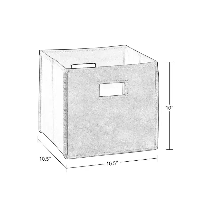 Tour de rangement pour livres et jouets RiverRidge Kids avec 3 casiers et 6 étagères à livres, blanc avec 2 bacs en tissu