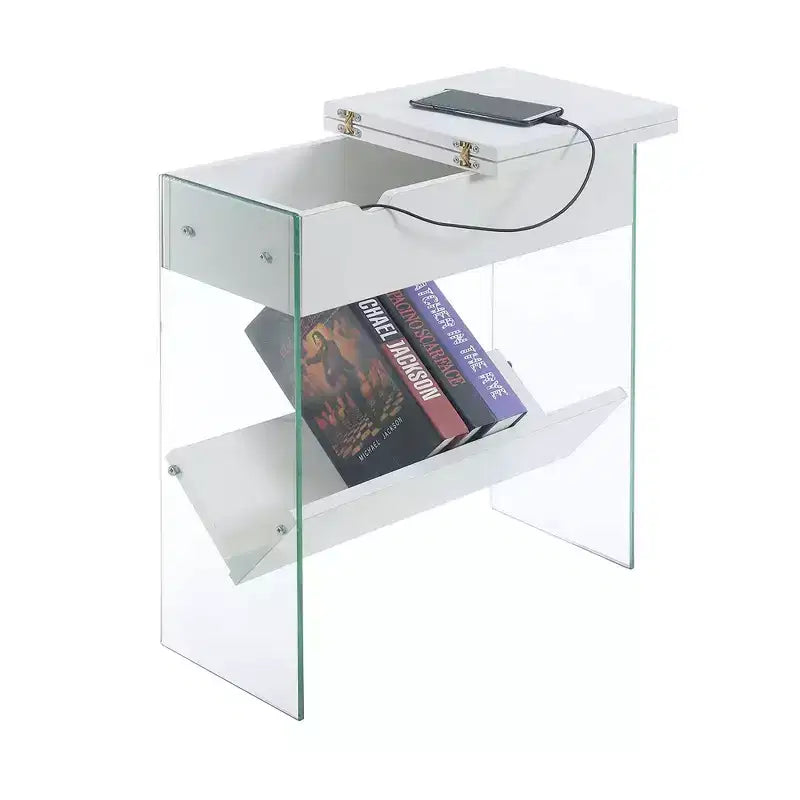 Table d'appoint relevable Soho avec station de charge - Breighton Home