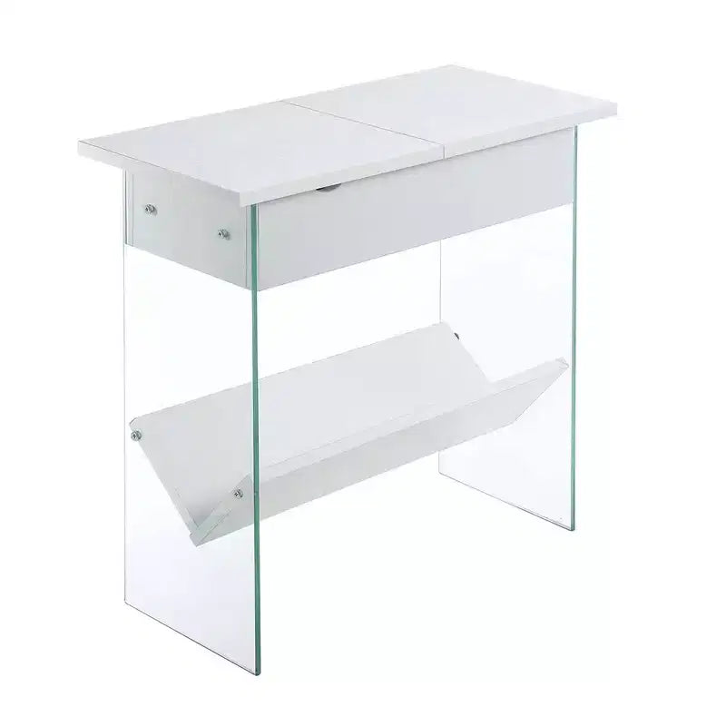 Soho Flip Top End Table with Charging Station - Breighton Home