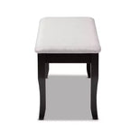 Banc de salle à manger en bois rembourré Cornelie - Baxton Studio