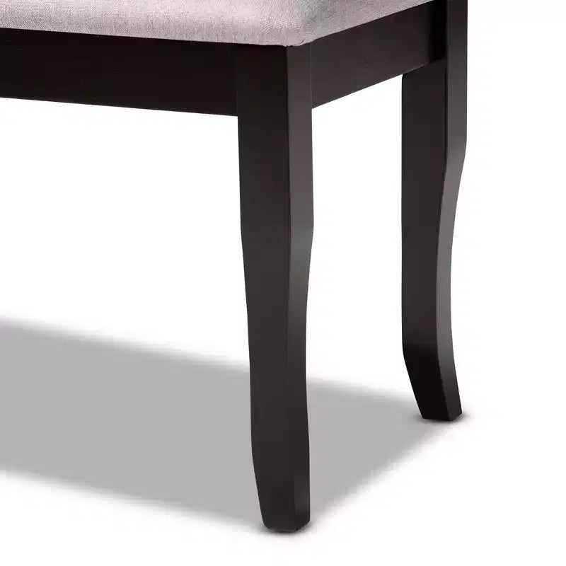 Banc de salle à manger en bois rembourré Cornelie - Baxton Studio