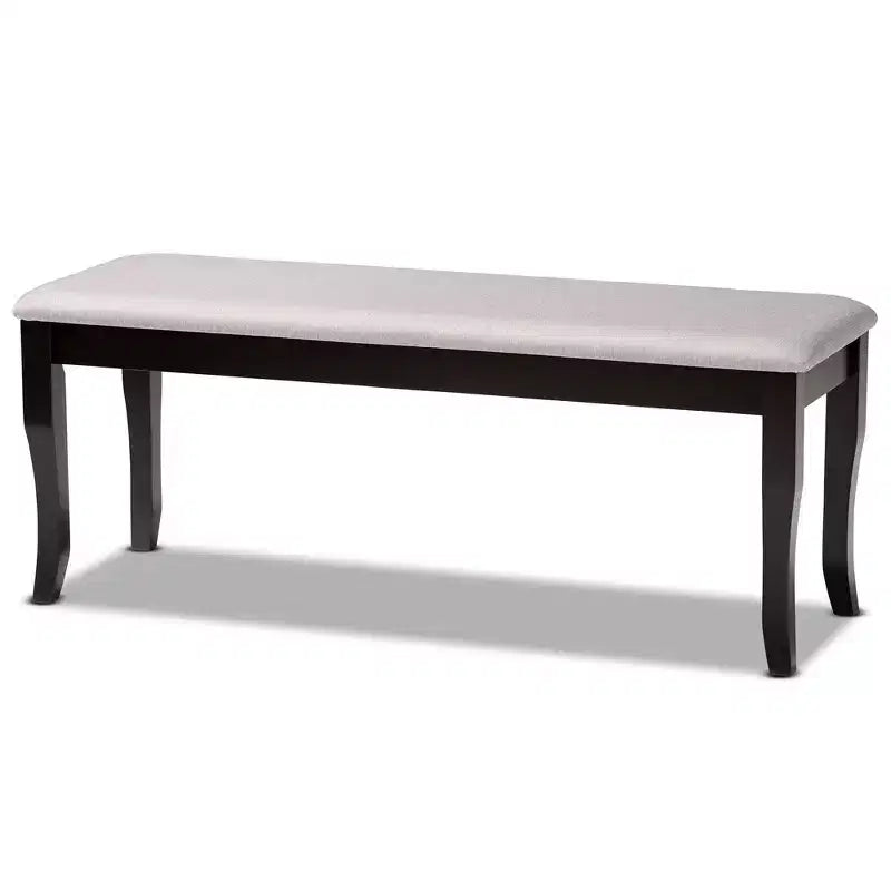 Banc de salle à manger en bois rembourré Cornelie - Baxton Studio