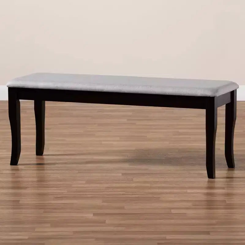 Banc de salle à manger en bois rembourré Cornelie - Baxton Studio