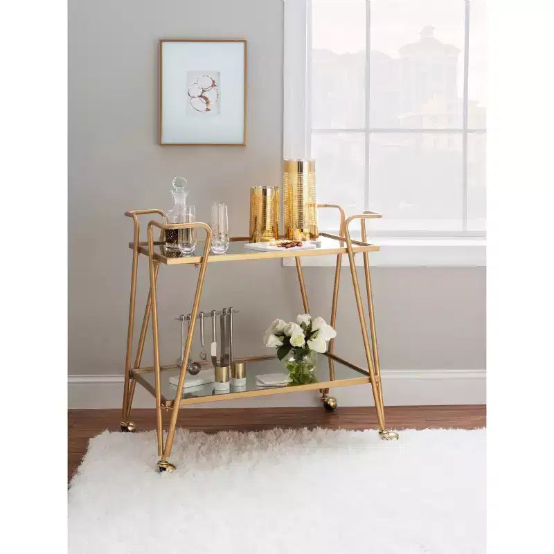 Chariot de bar Mid-Century Modern - Linon