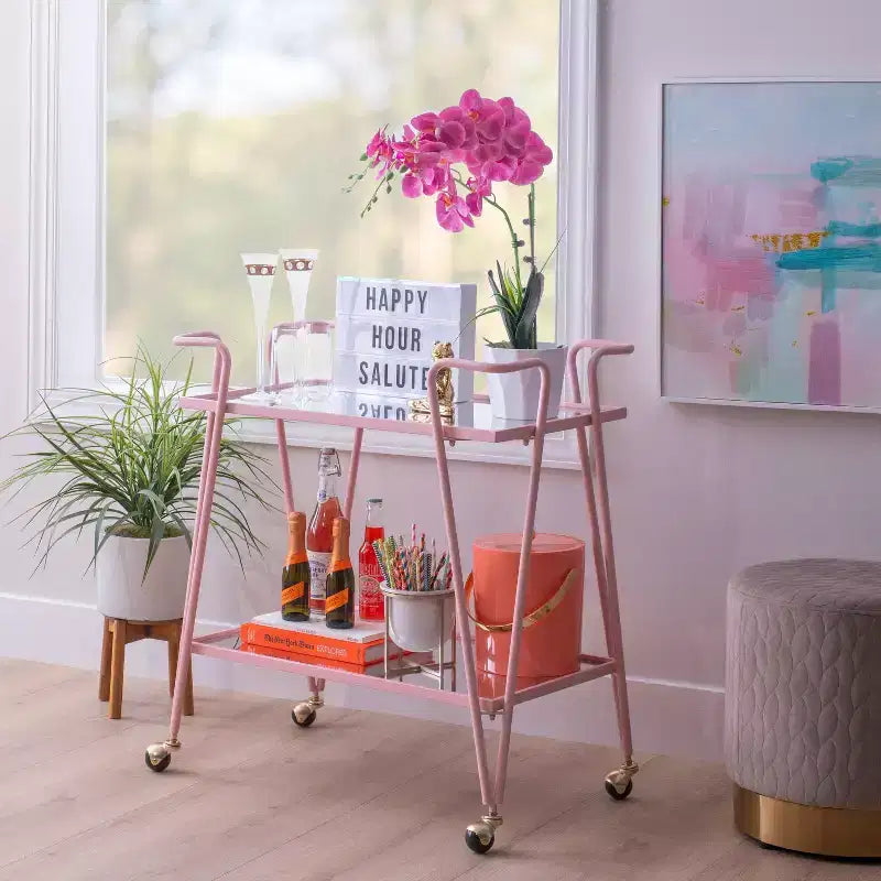 Chariot de bar Mid-Century Modern - Linon