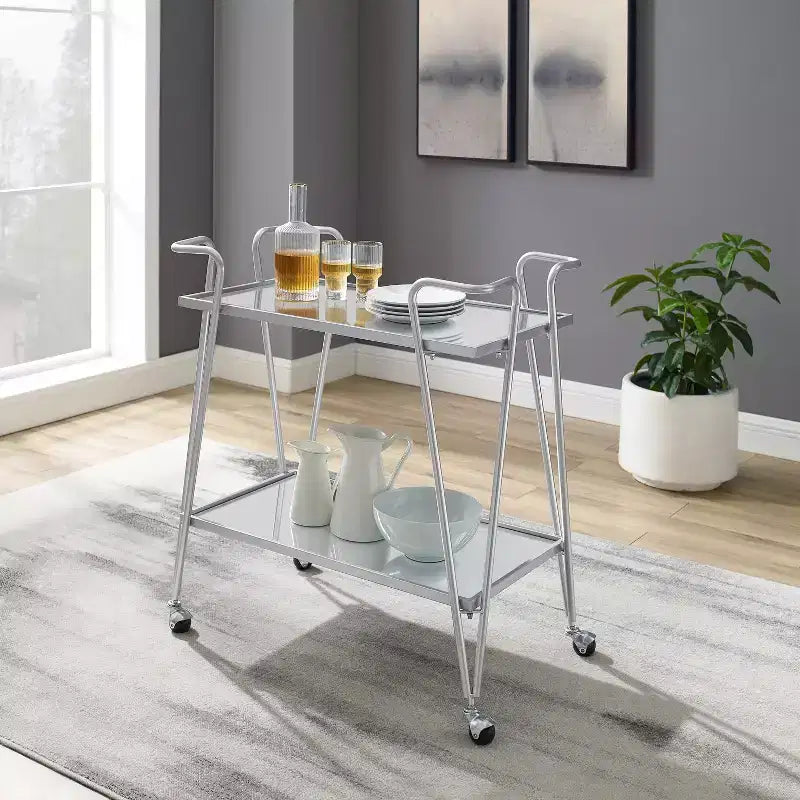 Chariot de bar Mid-Century Modern - Linon