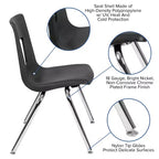Chaise d'école empilable Flash Furniture Advantage Student - 18 pouces