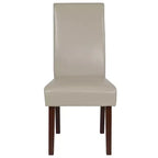 Chaises de salle à manger Parsons mi-siècle de la série Greenwich de Flash Furniture, avec panneau arrière rembourré