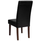 Chaises de salle à manger Parsons mi-siècle de la série Greenwich de Flash Furniture, avec panneau arrière rembourré