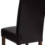Chaises de salle à manger Parsons mi-siècle de la série Greenwich de Flash Furniture, avec panneau arrière rembourré