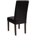 Chaises de salle à manger Parsons mi-siècle de la série Greenwich de Flash Furniture, avec panneau arrière rembourré