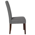Chaises de salle à manger Parsons mi-siècle de la série Greenwich de Flash Furniture, avec panneau arrière rembourré