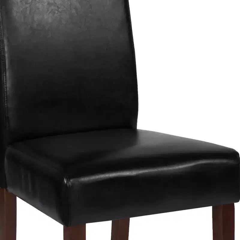 Chaises de salle à manger Parsons mi-siècle de la série Greenwich de Flash Furniture, avec panneau arrière rembourré