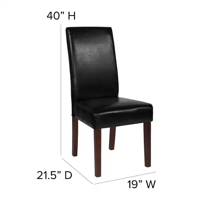 Chaises de salle à manger Parsons mi-siècle de la série Greenwich de Flash Furniture, avec panneau arrière rembourré