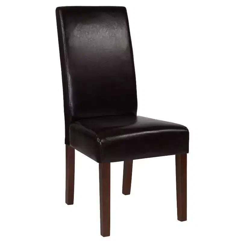 Chaises de salle à manger Parsons mi-siècle de la série Greenwich de Flash Furniture, avec panneau arrière rembourré