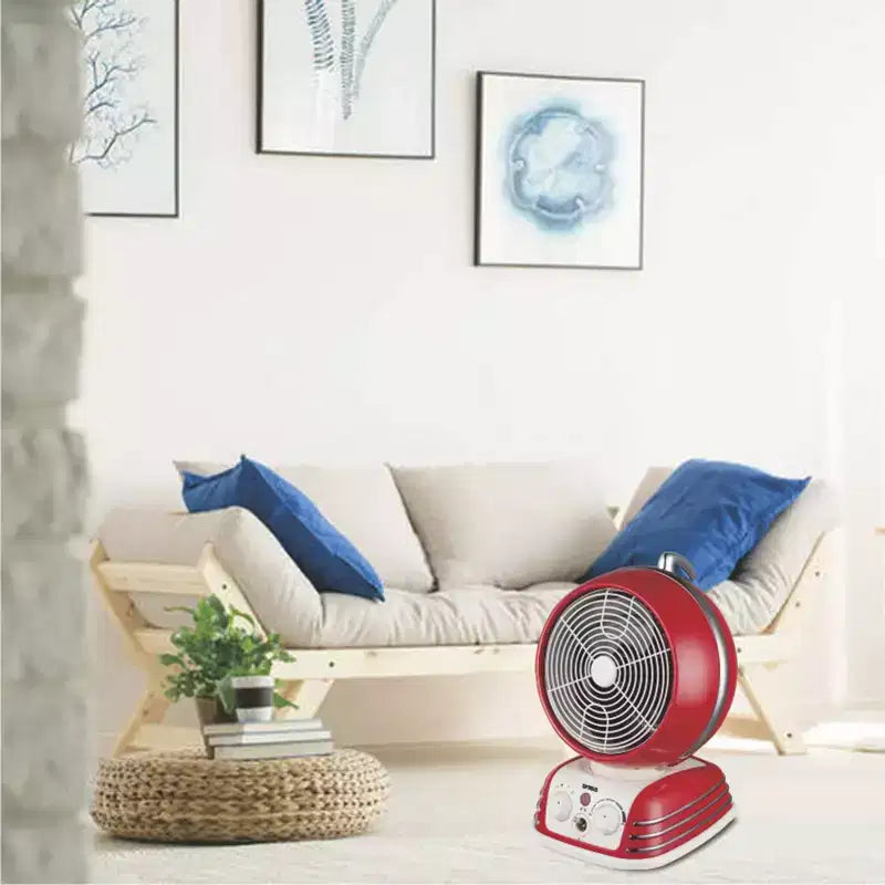 Chauffage soufflant oscillant au design rétro Optimus