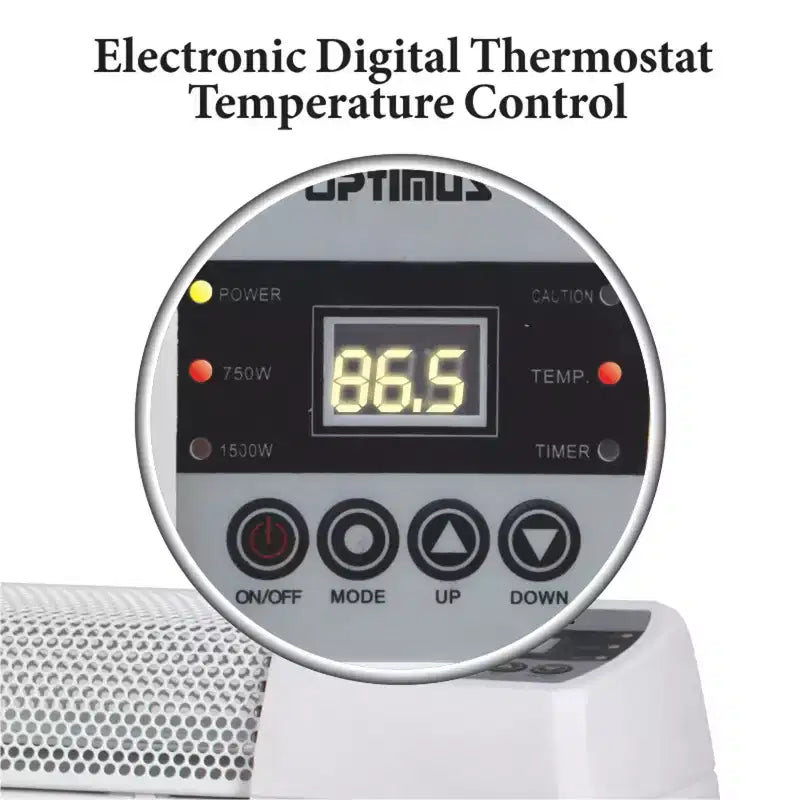 Convecteur de plinthe 30 po avec affichage numérique et thermostat