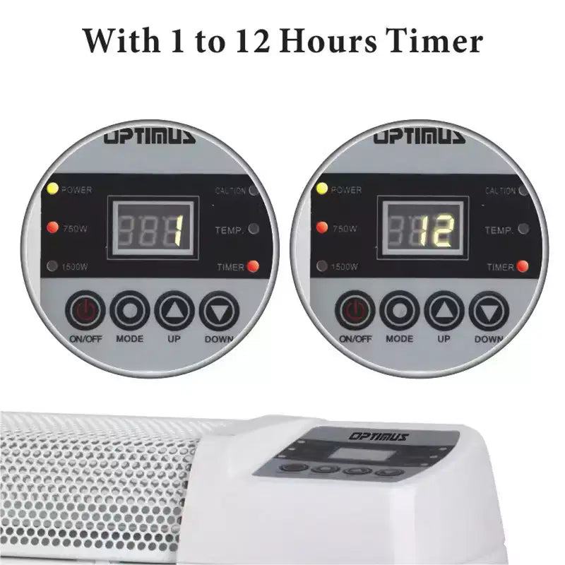 Convecteur de plinthe 30 po avec affichage numérique et thermostat