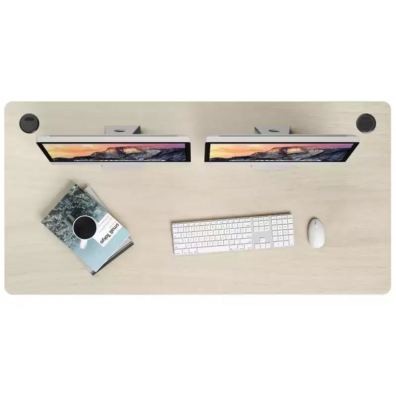 Plateau de table universel Costway pour cadre de bureau standard et debout Naturel