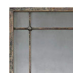 Miroirs muraux décoratifs Uttermost Square Vanity Lot de 2 rustiques vieillis en ardoise bleue cadre 19 cm de large pour salle de bain chambre à coucher