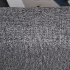 HOMCOM Canapé convertible, lit de repos, fauteuil multifonctionnel avec tissu capitonné, dossier inclinable, oreiller, gris