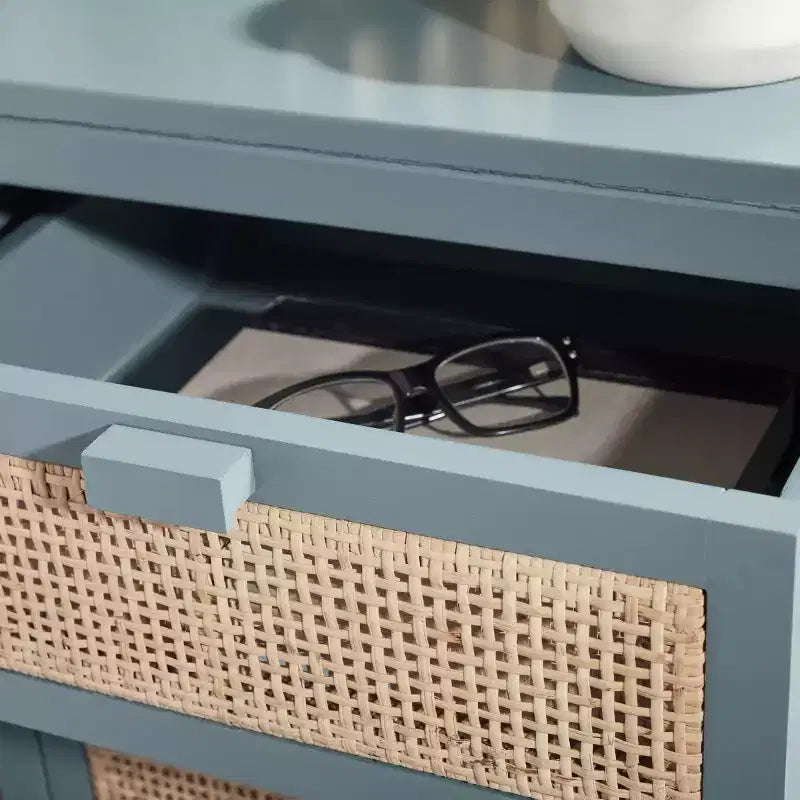 Table de chevet Devon à 1 tiroir et 1 porte - NST4002 - Safavieh