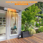 Chauffage infrarouge mural Costway 1500 W, chauffage électrique intérieur et extérieur avec télécommande