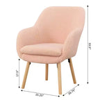 Fauteuil d'appoint Breighton Home Take a Seat Charlotte Wingback en similicuir mouton