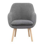 Fauteuil d'appoint Breighton Home Take a Seat Charlotte Wingback en similicuir mouton