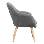 Fauteuil d'appoint Breighton Home Take a Seat Charlotte Wingback en similicuir mouton