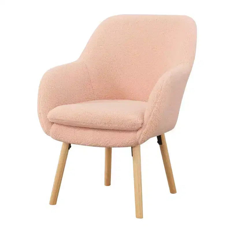 Fauteuil d'appoint Breighton Home Take a Seat Charlotte Wingback en similicuir mouton