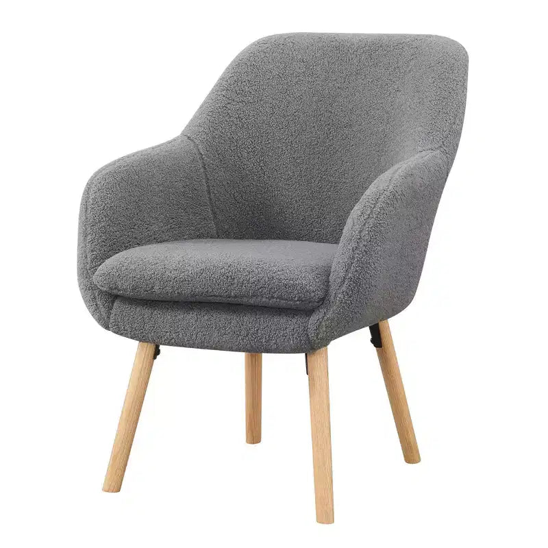 Fauteuil d'appoint Breighton Home Take a Seat Charlotte Wingback en similicuir mouton