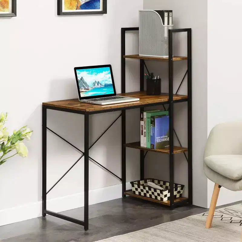 Poste de travail Designs2Go avec étagères - Breighton Home