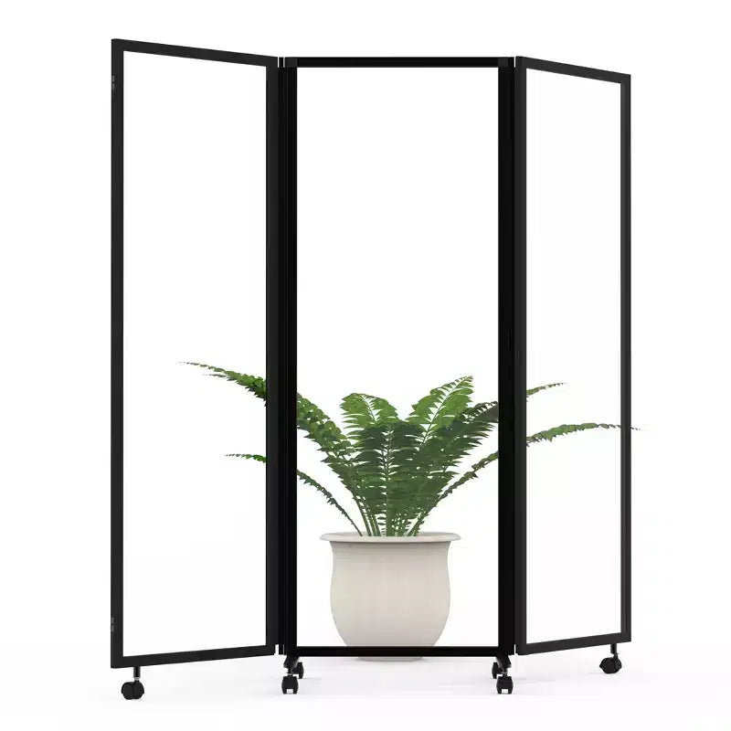 Écran de séparation de pièce pliable à trois panneaux Stand Up Desk Store ReFocus (71 x 65)