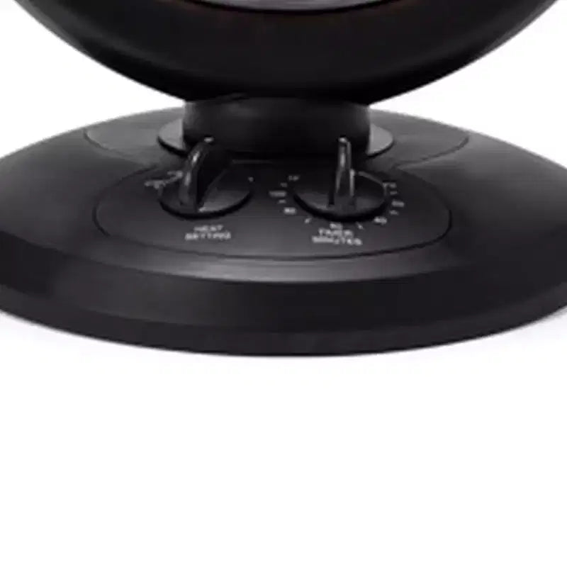 Chauffage radiant oscillant de 14 pouces Optimus, noir