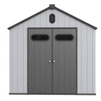 Abri de jardin en résine toutes saisons avec plancher, 1,8 m x 1,2 m/1,8 m x 2,4 m/2,4 m x 1,8 m/2,4 m x 3 m, Spire Tool Shed