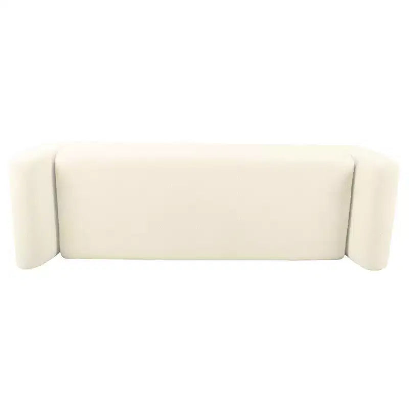 Banc de rangement moderne HomePop avec pieds en bois