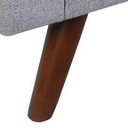 Banc de rangement moderne HomePop avec pieds en bois