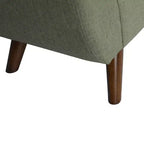 Banc de rangement moderne HomePop avec pieds en bois