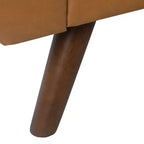 Banc de rangement moderne HomePop avec pieds en bois