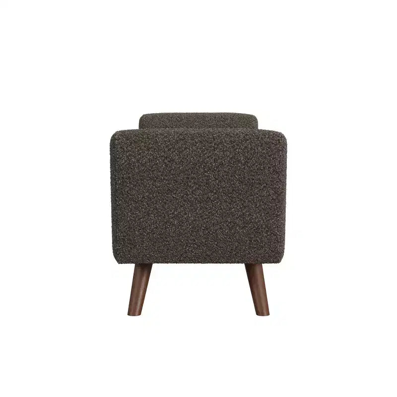 Banc de rangement moderne HomePop avec pieds en bois