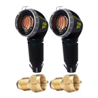 Chauffage pour voiturette de golf Mr. Heater avec adaptateur de recharge pour bouteille de propane en laiton (paquet de 2)